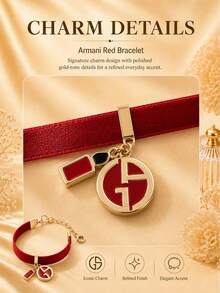 Giorgio Armani Armani Red String Bracelet, Sold Individually, Delicate And Lightweight Adjustable Design, Perfect For Daily Wear And Gifting - Red - View 8