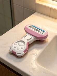 Women's Hair Removal Razor, Suitable For Underarms, Legs And Bikini Area, Portable Manual Razor, Pink Manual Razor, Women's Bikini Manual Safety Razor Blade Hair Removal Shaving/5-Layer Blade, Stainless Steel Blade Replaceable Pink Razor Head, Gift Travel Essential (Handle + Blade + Storage Box) Back To School Gift - Multicolor - View 5