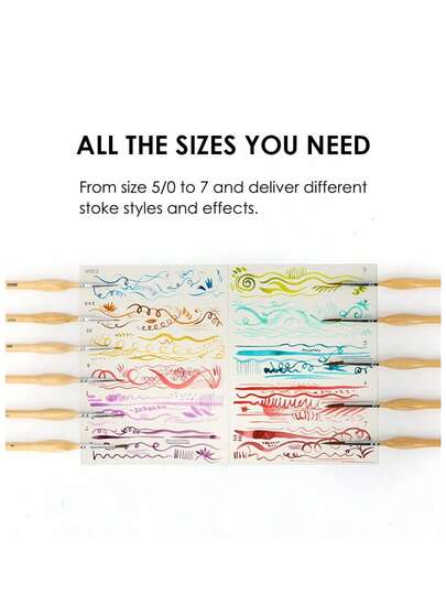 1/4/7/9/11pcs Mini Paint Brush Set, Suitable For Detail Painting And Art Painting, Compatible With Acrylic, Watercolor, Oil Paint, Model And Pastel, Ideal For Art Creation And Copying Learning