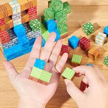 Random Color 100,300,500pcs Puzzle Blocks - Magnetic Building Blocks Toy Set, Cube Game Toy, Learning Building Blocks Set, Party Surprise Puzzle Cube, Christmas, Halloween, Birthday Gift - 3 Years and Older / 100 Random Items - View 7