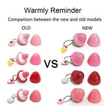 1/2pcs Strawberry Shaped Moisturizing Lip Balm, Glossy Texture, Cute Fruit Design, Multi-Functional Portable, Ideal Gift For Halloween/Christmas And Sweet Autumn/Winter Season - Multicolor - View 9