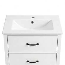 61 X 47 X 83, Freestanding Vanity, Fully Painted, Three Drawers, Soft-Close Slides, Single-Piece Ceramic Sink, White. - 1 - View 4