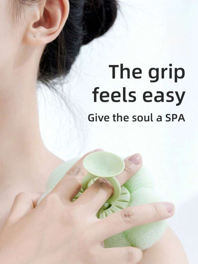 2/1pc Cute Flower Shaped Thick Milk Foam SPA Bath, Bath Ball Foaming - Multicolor - View 3