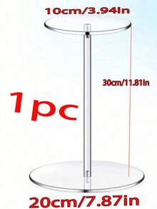 2pcs Transparent Acrylic Hat Display Stand, Sun Hat, Bucket Hat, Baseball Cap Storage Rack, Wig Stand Storage Box, Bedroom, Bathroom, Vanity Home Organization Rack - Multicolor - View 12