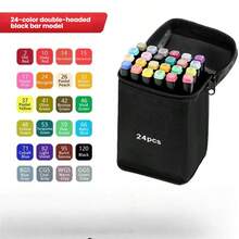 80/60/48/36/24 Color Marker Set, Dual-Tip Chisel And Fine Line Sketching Art Markers, Adult Coloring Book Coloring, Painting, Sketching, Blending And Sketching Art Supplies Set - Sets - View 12