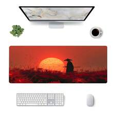 YUFZX 1pc Extra Large Extended Moonlit Starlight Lily Flower Sea Pattern Mouse Pad, With Non-Slip Rubber Bottom And Stitched Soft Cloth Material Keyboard Pad. Quiet Night Sky Healing Floral Landscape Aesthetic With Non-Slip Rubber Bottom And Stitched Soft Cloth Material Keyboard Pad, Suitable For Gaming, Home Office And Learning Scenarios. - View 15
