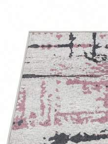 Vicenza Machine Washable Non-Slip Decorative Modern Vintage Kitchen Runner Hallway And Living Room Rug - Coral Pink - View 6