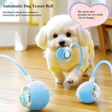 Nicbeybole Cat & Dog Pet Toy Ball, USB Rechargeable, Durable Plastic Structure, Interactive Entertainment For Cats, Cat & Dog Teasing Ball, Relieve Boredom, Smart Automatic Electric Toy - Blue - View 11