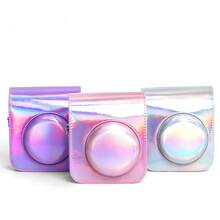 3 Colors Instant Mini12 Camera Bag Solid Color One Shoulder Protective Case PU Photography Camera Bag Camera Shell - View 2