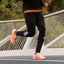Adidas 男子百搭健身舒適運動跑步訓練休閒長褲 - 黑色 - 查看 11