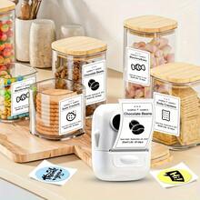 Marklife P50 White Inkless Label Maker, Mini Thermal Label Printer, Compatible With Home And Commercial Use, Suitable For Home Organization, Business, Barcode, QR Code, With 1 Roll 40x30mm (1.57x1.18in) Labels - P50 Milk Candy White + 1 Roll 40*30mm (1.57*1.18in) - View 3