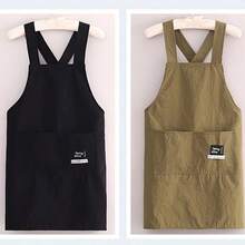 Waterproof Cross Back Apron With Pocket, Oil Resistant X-Back Chef Cooking Apron, Reusable Work Apron For Kitchen Home Bakery Coffee Shop Florist Craft Use Christmas,Halloween - Multicolor - View 6