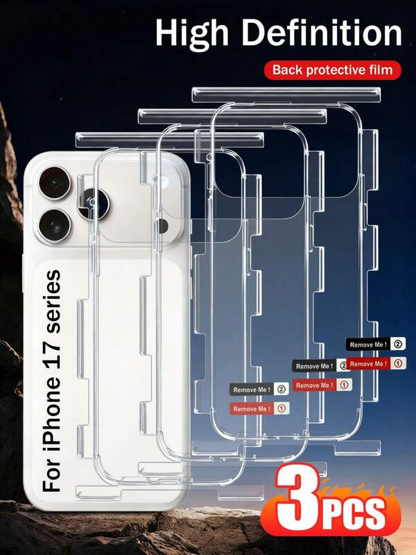 Full Coverage Matte Screen Protector, Soft Hydrogel Material, Self-Healing Function, Ultra-Thin Bubble-Free. Includes Side And Back Protection Film, Suitable For IPhone 17 Pro Max/17 Air/17 Pro Back. Comes With Installation Tools.