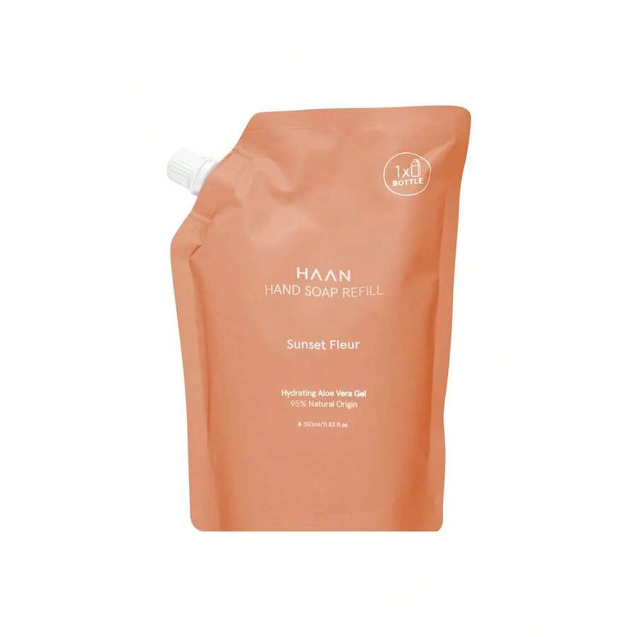 HAAN Sunset Fleur Hydrating Aloe Vera Gel Hand Soap Refill 350ml - Rose - View 1