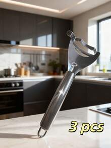 1件重型防鏽不鏽鋼蔬菜切碎器與削皮器，人體工學舒適手柄省力多功能廚房工具，便攜式水果沙拉馬鈴薯片香料切片器一體式切刀，緊湊省空間設計 - 彩色 - 查看 13