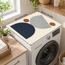 1 pieza Alfombrilla de drenaje de cocina de tierra de diatomeas con patrón geométrico minimalista moderno, alfombrilla absorbente de secado rápido y antideslizante para máquina de café y secado de platos, adecuada para encimera de cocina y decoración del hogar - Multicolor - Ver 11