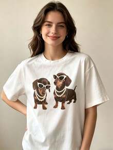 Women T-Shirts - 白色 - 查看 3