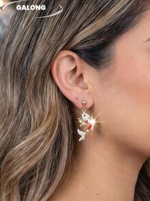 New Year Chinese Style Vintage Oil-Drop Goldfish Earrings For Women, Winter Personalized Tassel Ear Hooks Accessory - New Year Earrings - View 10