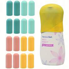 Multi-Piece Elastic Silicone Bottle Caps, Leakproof Sealing Sleeves, Travel Luggage Accessories, Cruise Daily Trip Essentials For Men Women Travel Toiletries - Multicolor - View 14