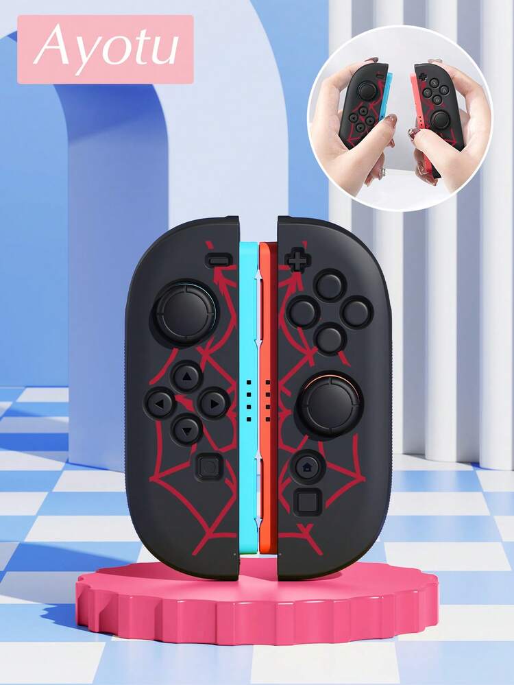 Ayotu Compatible With 2025 New Switch2 Red Web & Spider Pattern Game Console Shell And Accessories, Suitable For Switch2 7.9-Inch Protective Case. Package Includes Protective Case, Storage Bag, Dock Shell, Console Dust Cover, Game Storage Card Box, Joy-Con Controller Protective Cover And Other Multiple Style Accessories To Choose From, Ideal For Back To School Gifts, Birthday Gifts And Game Enthusiasts. - View 8