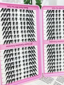 LIMEIKAI 320 Clusters DIY Eyelash Clusters Large Capacity Eyelash Extensions Single Eyelash Natural Thick C Curl 10-16mm Mixed Length Eyelashes - View 11