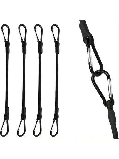Cuerda elástica de 1/4 de pulgada, cuerda bungee de alta resistencia, adecuada para tiendas de campaña al aire libre, portaequipajes, camping, carga, bicicletas, remolque y talla grande