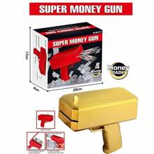 Super Money Gun Toy, Perfect For Lively Party Atmosphere, Use By Raising Up During Football Games And Competition Parties, Includes 10 Pieces Of Prop Dollars - Multicolor - View 6