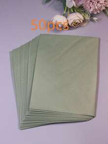 10/30/50pcs Mouse Green Envelopes Invitation Cards Suitable For Festival Greeting Cards, Wedding, Graduation Season, Back To School, Birthday Invitations - Green Invitation - View 1