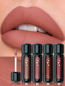 Pudaier 4PCS Waterproof Lip Mousse – Smudge-Proof, Non-Sticky Lip Gloss, Cup-Proof, Long-Lasting, Easy To Apply, Matte Finish Lip Glaze - 4PCS SET - View 3
