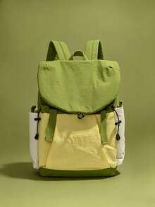 myco bags Outdoor Nylon Women's Backpack, Multi-Functional Daily Use Bag, Multi-Pocket Lightweight Travel Bag, Large Capacity Minimalist Student Schoolbag, Convenient - Multicolor - View 8