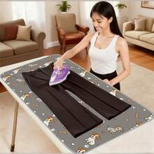 1pc Foldable Ironing Pad, Heat-Resistant Protective Cloth, Suitable For Ironing Clothes On Bed, Desk, Table And Travel Surfaces, Portable Ironing Board Alternative, Multiple Colors And Sizes Available, Suitable For Dorm, Apartment, Home And Back To School - Multicolor - View 14