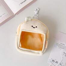 1pc Original Cute House-Shaped Cotton Doll Display Bag, Plush Doll Storage Bag, Anime Figure Dust-Proof Hanging Bag - A - View 15