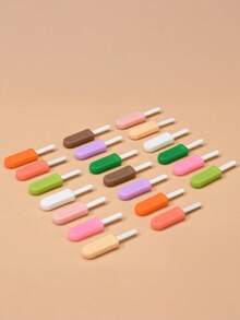 1pc Ice Cream Shaped Oral Chewing Stick For Invisible Braces Jaw Muscle Exercise, Suitable For Men And Women Daily Use, Travel Toothbrush - Multicolor - View 1