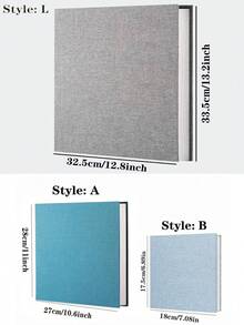 亞麻布相簿 自黏式剪貼簿相簿 適用 2x3、4x6、5x7、8x10 照片 DIY 相簿 生日禮物 適合女性、媽媽、婚禮、嬰兒、家庭旅行、返校、學校用品 - 彩色 - 查看 2