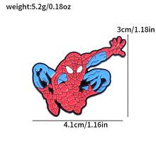 1pc Enamel Brooch, 3pcs Superhero Metal Badges, Cartoon Brooches, Decorative For Backpack Jacket Clothing, Fan Collection Small Gift - Multicolor - View 5