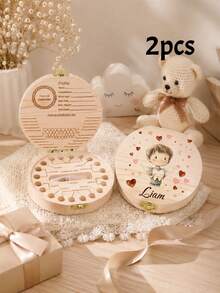 Caja de Diente de Hada Personalizada, Recuerdo de Perfil Lindo, Decoración de Habitación Personalizada, Regalo de Cumpleaños con Nombre Personalizado, Regalo de Halloween Personalizable, Regalo, Caja de Diente de Leche - Estilo A - Ver 13