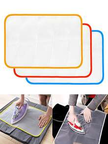 1/2/4/6pcs High Temperature Ironing Cloth, Heat Resistant Protective Insulation Ironing Pad, Mesh Fabric (Random Color) - Multicolor - View 6