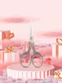 1pc Embroidery Scissors, Stainless Steel Small Scissors, Yarn Scissors, DIY Embroidery, Crafts, Sewing, Art Creation And Daily Use Tools - Multicolor - View 3
