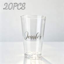 1-20 Personalized Text Wedding Party Cups, Beer Mugs With Premium Matte Texture, Durable And Elegant. Suitable For Wedding Favors, Engagement Decor And Banquet Decoration, Perfect As Guest Gifts - Multicolor - View 11