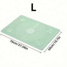 1PC Extra Large Silicone Baking Mat With Scale, Non-Stick Non-Slip Kneading Mat, Reusable, Easy To Clean, Suitable For Pizza, Pastry, Macaron, Dumpling And Other Professional Rolling Board, Kitchen Baking Tool, Holiday Baking Kitchen Countertop Accessory, Baking Mat, Kneading Mat, Dessert Mat, Baking Accessory - View 14