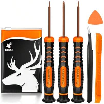 Screwdriver Kit For Switch, 6Pcs Repair Set With Triwing Y00, Y1,  PH000, Tweezers, Crowbar, Triangle Pry, For Switch Lite, Joycon Controller, ,  Advance SP, Gamecube