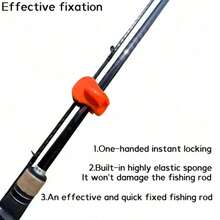 10pcs Quick-Install Portable Fishing Rod Storage Clips, Easy Installation, Fits 2-Section Freshwater Fishing Rods, Secure Grip Handle, Anti-Tangle Storage, Portable Fishing Gear Organizer Accessory For Outdoor Fishing - A - View 10