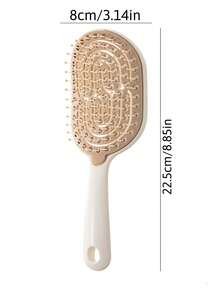 1pc Personalized Customized Comb, Massage Air Cushion Brush, Women's Volumizing High Crown Styling Comb, Hollow Detachable Self-Cleaning Comb, Fluffy Comb, Scalp Massage Comb, Rib Comb, Women's Long Hair Curly Hair Styling Comb, Large Curved Comb, Laser Engraved Name Logo Comb, Personalized Gift, Hair Styling Tool - Multicolor - View 8