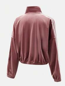 Adidas Originals Women's TRACK TOP Casual Daily Wear Knitted Jacket KR9595 - Pink - View 2