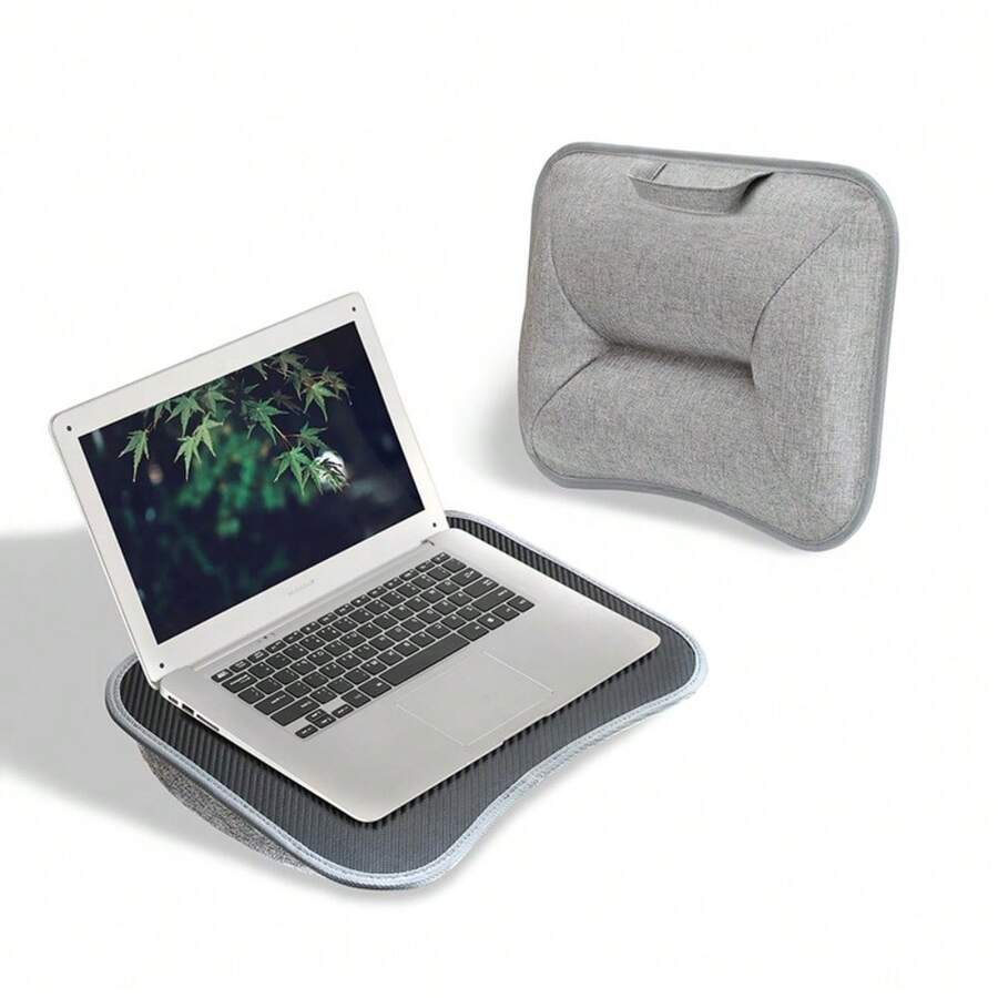 1 buah Meja Laptop Portabel, Meja Laptop Isi Butiran Busa, Cocok untuk Laptop, Tablet, dan Meja Samping Tempat Tidur, Meja Santai