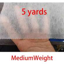 1 Roll, Iron-On Fusible Interfacing, For Sewing, Crafts, Quilting - 12 Inch*5 Yard - Non-Woven Iron-On Fusible Fleece, Single-Sided Adhesive Foam Stabilizer, White, For DIY Handbags, Home Decor - White - View 7
