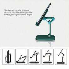 1pc Desktop Phone Stand, Portable, Height Adjustable & Foldable, Universal For Phone And Tablet - A - View 9