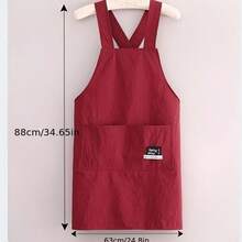 Waterproof Cross Back Apron With Pocket, Oil Resistant X-Back Chef Cooking Apron, Reusable Work Apron For Kitchen Home Bakery Coffee Shop Florist Craft Use Christmas,Halloween - Multicolor - View 4