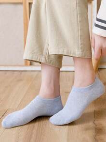 10/1 Pair Women's Invisible Boat Socks, Short Ankle Socks, Cute Socks For Girls, Suitable For All Seasons, Spring, Summer, Autumn, Winter; Mesh Breathable Design, Moisture-Wicking, Soft And Smooth Fabric; Suitable For Vacation, Sports, Casual, Business And Daily Wear, Multiple Colors Available - Multicolor - View 10