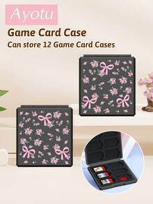 Ayotu 適用於 Switch/Switch OLED/Switch Lite 花卉與蝴蝶結圖案遊戲主機外殼與配件，套裝包含保護殼、收納袋、底座外殼、控制器保護套及多款配件可供選擇，返校禮物/生日禮物/週年禮物 - 查看 20